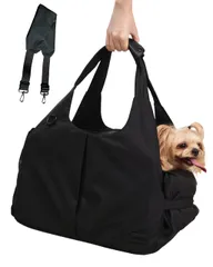 【3way自立するペットキャリー】ROTTA Pet (ロッタペット) ペットキャリーバッグ ショルダーベルト付き 小型犬 猫 5kg トート型 手持ち 斜めがけ 肩掛け 自立 3WAY ペットキャリー メッシュ蓋 犬用キャリーバッグ 底板 軽量 飛び出し防止のサムネイル