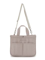 ba&ttang メッシュショルダー キャリーバッグ S ベージュ 軽量 - メルカリ