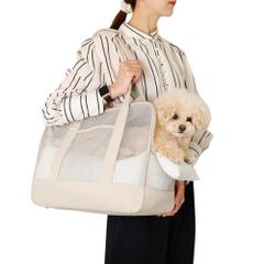 メゾンドフルール サイドリボンキャリーバッグ ペット用バッグ ピンク