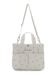 [ジェラートピケ キャットアンドドッグ]【CAT&DOG】ストロベリーキルティングお散歩バッグM PAGB229512 OWHT Fのサムネイル