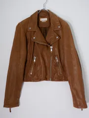 ISABEL MARANT ETOILEイザベルマラン エトワール トゥモローランド購入 羊革ラムレザーダブルライダースジャケット【38】【LJKA81619】のサムネイル