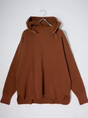 PHIGVEL MAKERS & Co.フィグベル 2022AW HOODED HEAVY WAFFLE TOP/RUSSETヘビーワッフル後付けパーカー【2】【MTSA81634】のサムネイル