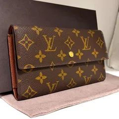 c43 ポルト トレゾール　ポルトフォイユ インターナショナル　旧型　ルイ ヴィトン Louis Vuitton　3つ 三つ 折り　フラップ ボタン 式　長 財布　ロング ウォレット　モノグラム