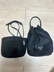 PRADA ◆プラダ◆ノベルティ ハンドバッグ　ショルダーバッグ　バケットバッグ PRADA ◇プラダ◇ノベルティ ハンドバッグ ショルダーバッグ バケット