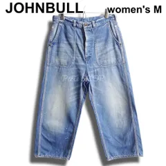 JOHNBULL （ジョンブル） for Dressages　ワイドベイカー クロップド デニムパンツ　W1008　Sz.1（約75cm　W30相当）　ハイウエスト　ライトオンス　ライトインディゴ　日本製　ジーンズ　レディースのサムネイル
