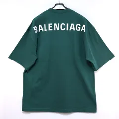 BALENCIAGA バレンシアガ バック ロゴ Tシャツ グリーン XSサイズ Mサイズ Lサイズ 570805 THV80 新品未使用のサムネイル