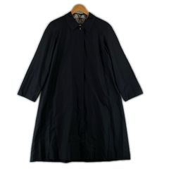 BURBERRY LONDON 100%シルク ロングコート 9 黒 - メルカリ