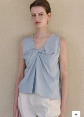 超美品】theory Crushed Satin R Twist Top S - メルカリ