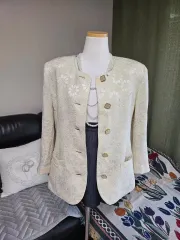 ハイクオリティ 洗練 立体ジャガード 刺繍 ルーズフィット ジャケット