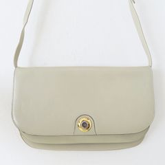 ChristianDior チェーンポーチ CD金具 斜めがけ レザー ベージュ