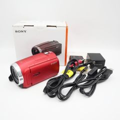 美品) SONY ビデオカメラ HDR-CX680 2017年製 レッド - メルカリ
