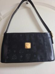 MCM ショルダーバッグ ブラック チェーンハンドル - メルカリ