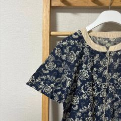 b842＊新品 NON NO リネン混 刺繍チュニック ブラウス パパス - メルカリ