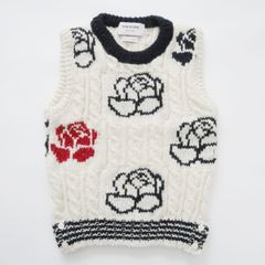 THOM BROWNE ピンク ケーブル編み 長袖カーディガン - メルカリ