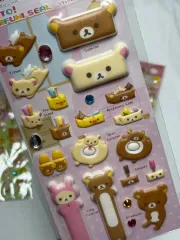 部屋 꾸미기 テーマ リラックマ コリラックマ きいろいとり 立体 ステッカー