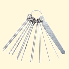 Stringed Instrument Maintenance Tools: 1 Flat File, 13 Round Files (for Guitars, Mandolins, Basses, Ukuleles). Includes files for polishing, adjusting string grooves, parts, nuts, and more. A versatile maintenance tool for guitars, improving sound quality. LIANHATA brand.
