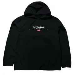 S-M VANS ヴァンズ オフ ザ ウォール ナイロン フーディー ブラック