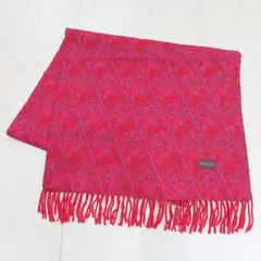M11 KENZO ケンゾー 総柄 ウール マフラー レッドのサムネイル