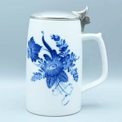 ブルーオニオン 蓋付きビアマグ 陶器製 - メルカリ