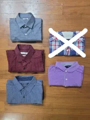 メンズ長袖Yシャツ3枚 半袖Tシャツ1枚 - 95