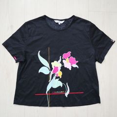 美品LEONARD SPORT レオナール 花柄 幾何学切替 カットソー 42 - メルカリ