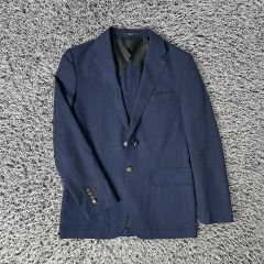 ラルディーニ LARDINI ネイビー ダブルジャケットサイズ42 S 春夏物 
