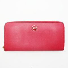 LOEWEアナグラムラウンドファスナー赤 傷・汚れあり - メルカリ