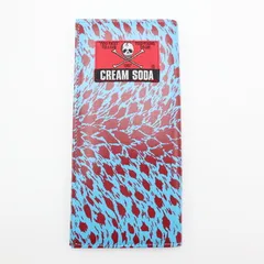 希少 CREAM SODA クリームソーダ スカル/レオパード柄 レザ― コイン/カードホルダー付き長財布 ライトブルー/ボルドー K07-k148のサムネイル