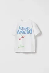 ザラキッズ テキストTシャツ 6-7y 新品