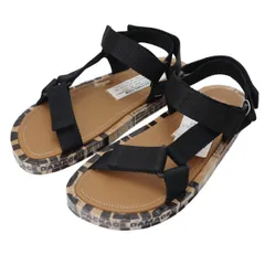 Maison Margiela メゾンマルジェラ レザー/ビニール/キャンバス ストラップ サンダル 38 ベージュ/ブラック S2601-k050 のサムネイル