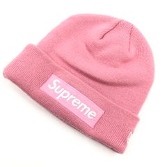 新品未開封 24FW Supreme Big Logo Beanie Pink - メルカリ
