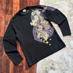 Dolce&Gabbana ドルガバ ロンT 天使 ブラック 花柄 44 - メルカリ