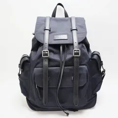 JIMMY CHOO FILMORE ジミーチュウ フィルモア ナイロン/レザ― バックパック リュック ネイビー/ブラック S09-k093 のサムネイル