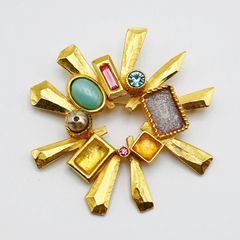 Christian Lacroix ブローチ ペンダントトップ カラーストーン Christian Lacroix ブローチ ペンダントトップ カラーストーン - メルカリ