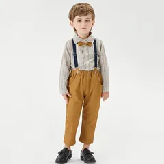 送料無料 フォーマルスーツ 男の子 子供スーツ 入学式 スーツ 男の子 サロペット キッズ スーツ 長袖 ワイシャツ フォーマル スーツ 子供 4点セット タキシード サスペンダー キッズ おしゃれ 子供服 入園式 七五三 初節句 お宮参り