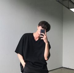 ATON エイトン SUVIN COTTON ラウンドヘム Tシャツ 黒 02 - メルカリ