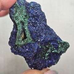 天然石アズライト、マラカイト共生鉱物標本 原石 - メルカリ