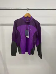 (新品 90 S) レディース mont-bell(モンベル) 登山 機能性 クォータージップ 長袖 Tシャツ ロングスリーブ