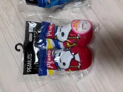 SNOOPY 羊 靴下 0-1歳