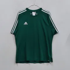 状態良好 アディダス メンズ100 半袖ラウンドネックTシャツ 春 夏 グリーン 72167