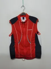 (M) モンベル ベスト ジップアップ 登山ウェア 釣り レジャー用 ベスト ストレッチ
