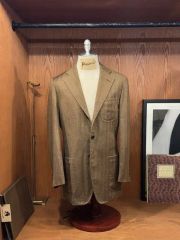 BEAMS F ビームスF コットンリネン スーツ 44 ブラウン セットアップ