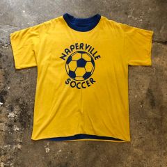 極美品！70s チャンピオン リバーシブルTシャツ Lサイズ 紺✕黄 