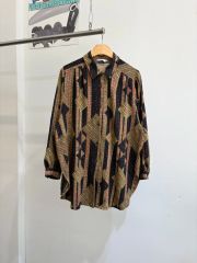 Special】50's ロカビリー 光沢 ヴィンテージ オープンカラーシャツ
