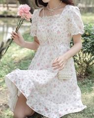 ワンピース カットワークレースキャミドレス 672166 LOWRYS FARM