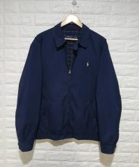 ポロラルフローレン ネイビー チェック ジャケット スイングトップ