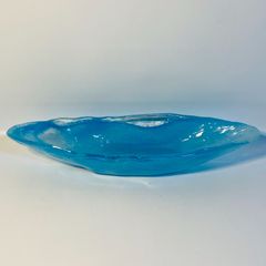 tenkiame 天気雨　マーブル模様 オーバルプレート 楕円皿 水色 tenkiame 天気雨 マーブル模様 オーバルプレート 楕円皿 水色 - メルカリ