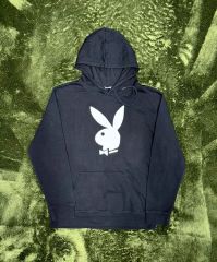希少 DELUXE PLAYBOY コラボレーション カーディガン M ブラック 