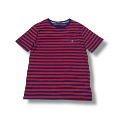 Y2K ポロラルフローレン 赤白リンガーボーダーTシャツ ピチT シティー 