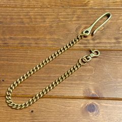 真鍮無垢 ウォレットチェーン Sカン 金 brass 極 - メルカリ